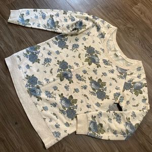 3/$25 Full Tilt Floral Crew Neck Sweater